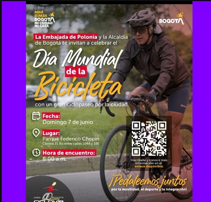 Bogotá celebrará el Día Mundial de la Bicicleta con un gran ciclopaseo internacional