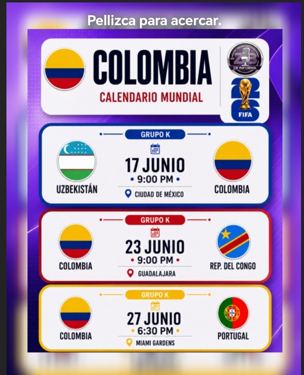 3 Partidos Clave de Colombia en el Mundial 2026