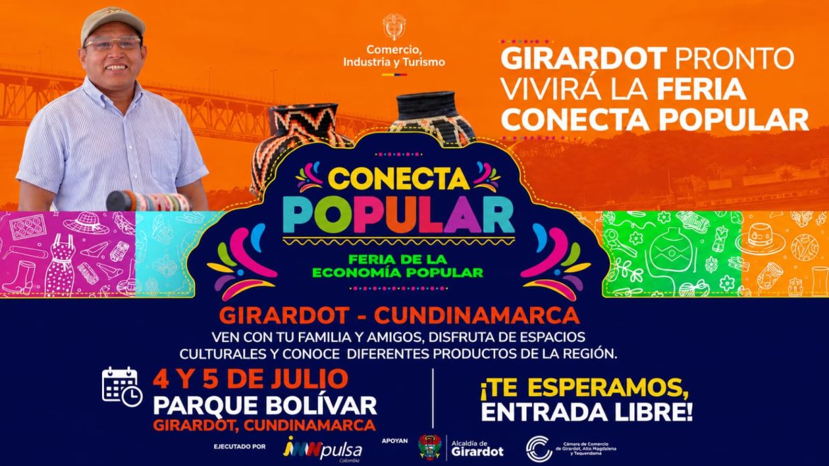 Más de 150 emprendimientos impulsan la economía popular en la Feria Conecta Popular de Girardot